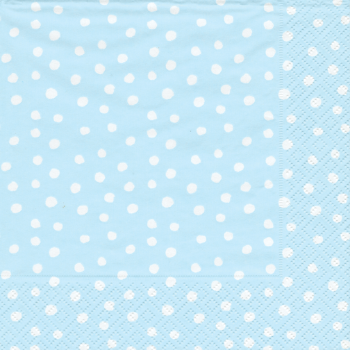 Blue Small Dots Beverage Napkins