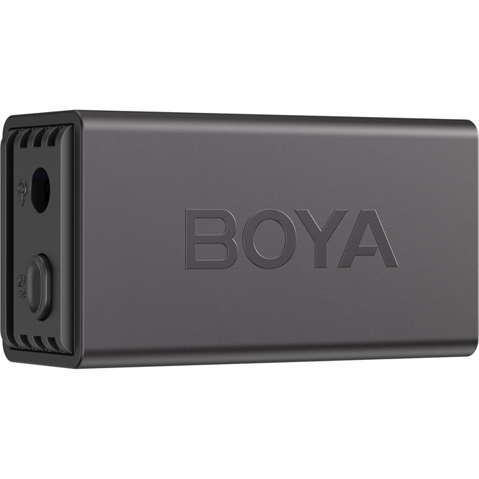 Boyalink 3 wireless microphone with AI noise cancellation and long battery life.