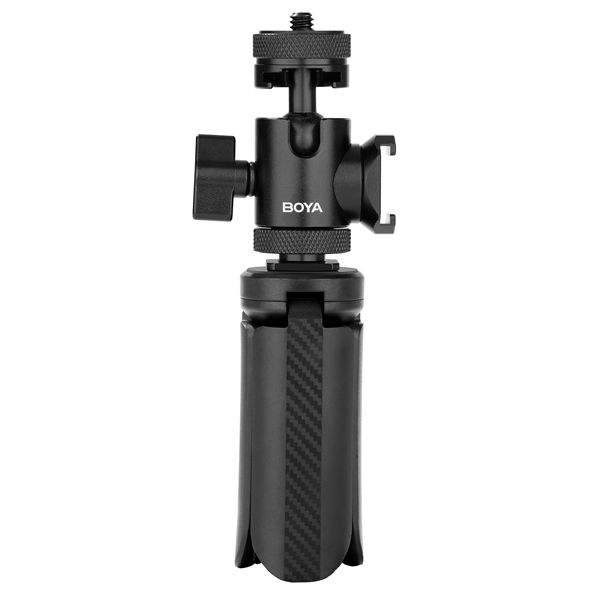 BOYA Mini Desktop Tripod with 360° adjustable ball-joint.
