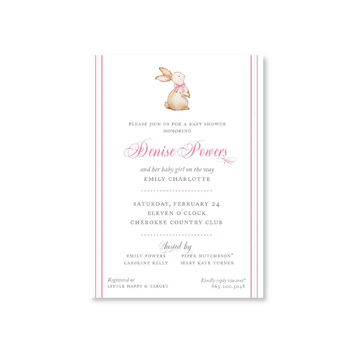 Bunny Invitations