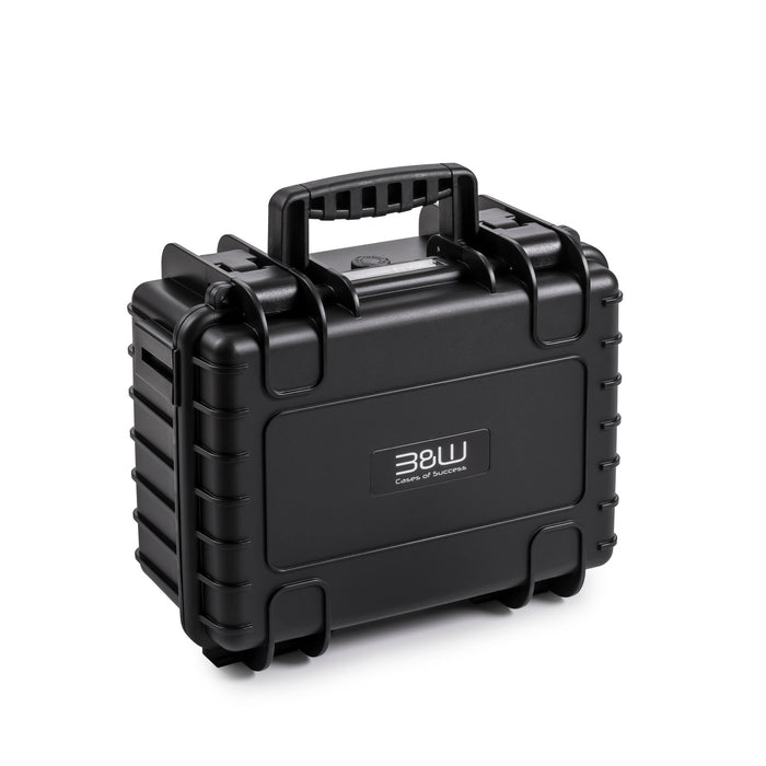 B&W Case Type 3000 in black with padded dividers for camera and lenses