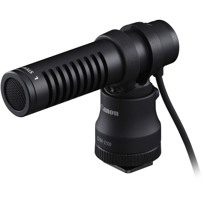 Add crystal clear stereo sound with low noise to your movies with the high-quality DM-E100 microphone that plugs directly into compatible Canon cameras.