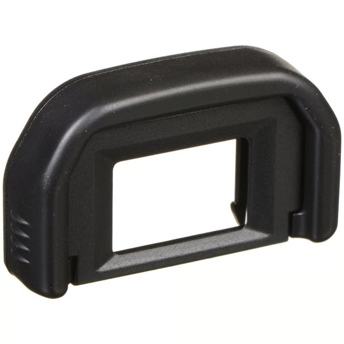 The Canon Eyecup EF provides cushioning around the camera’s eyepiece, and is useful to eyeglass wearers.