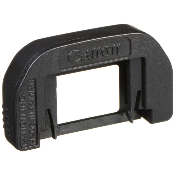 The Canon Eyecup EF provides cushioning around the camera’s eyepiece, and is useful to eyeglass wearers.