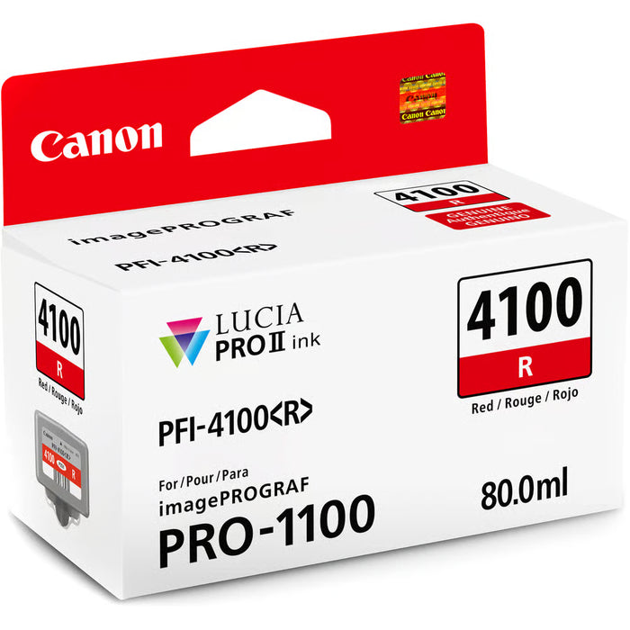 Canon PFI-4100 ink delivers professional-quality prints with vibrant colours and exceptional durability, ideal for creating fine art and long-lasting photos.