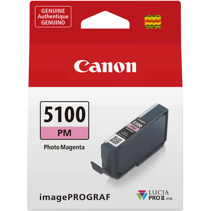 Smooth, natural colour blends are easy to achieve with the Canon PFI-5100 Photo Magenta Ink Cartridge, which enhances red gradients and soft pinks.