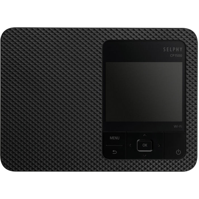 Canon SELPHY CP1500 Compact Photo Printer (Black) – stylish and portable printer that delivers high-quality, long-lasting prints straight from your phone or camera.