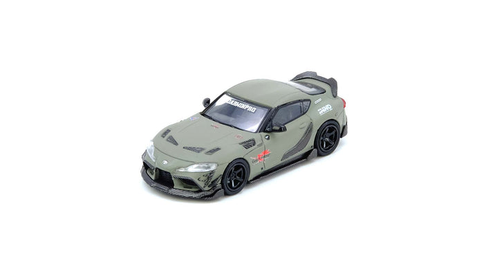 Toyota Supra A90 Darwin Pro J'S Racing Blue Inno64 1/64 scale IN64-A90DP-MATGR