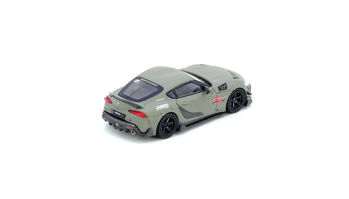 Toyota Supra A90 Darwin Pro J'S Racing Blue Inno64 1/64 scale IN64-A90DP-MATGR