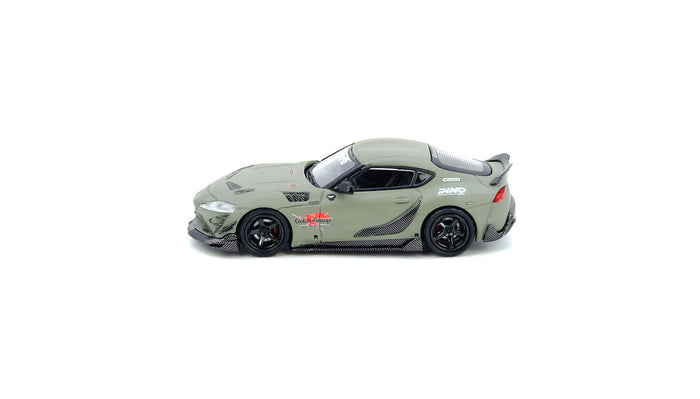 Toyota Supra A90 Darwin Pro J'S Racing Blue Inno64 1/64 scale IN64-A90DP-MATGR