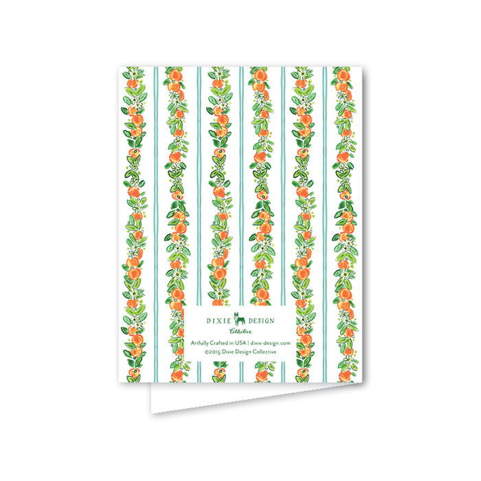 Charleston Citrus Orange Note Cards