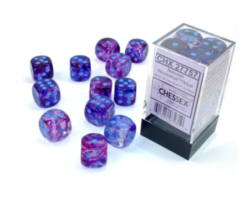 Chessex 16mm d6 Nebula Styles (12 dice)