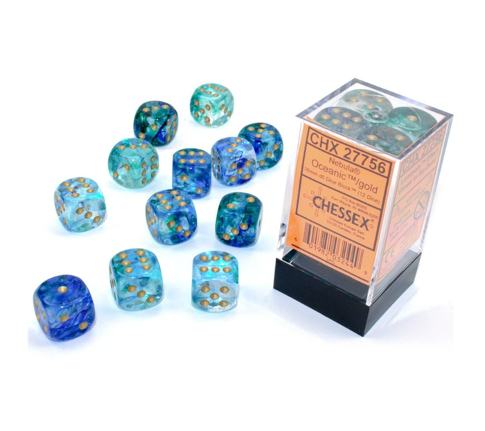Chessex 16mm d6 Nebula Styles (12 dice)