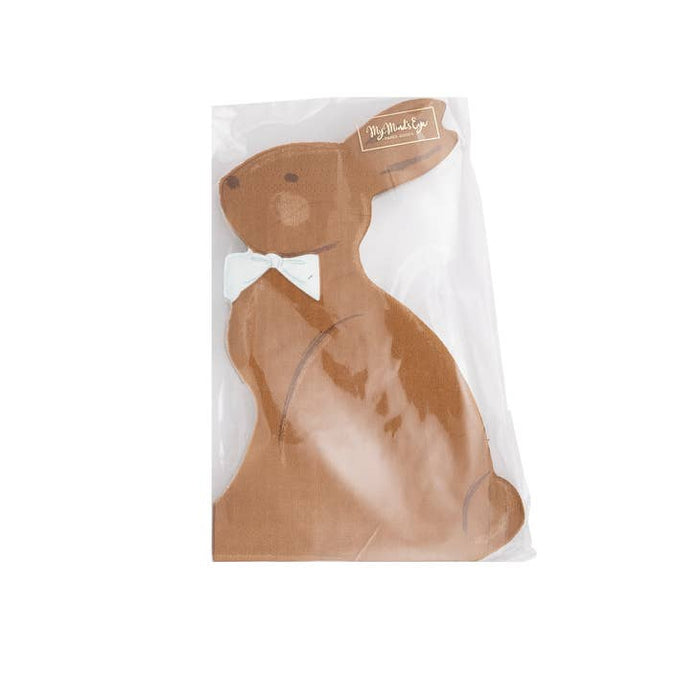 Chocolate Bunny Die-Cut Napkins