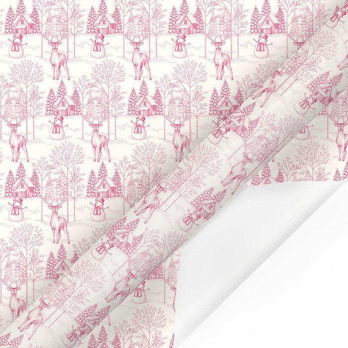 Christmas Toile Gift Wrap