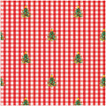 Christmas Tree Gingham Gift Wrap