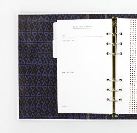 Cocktail Recipe Binder