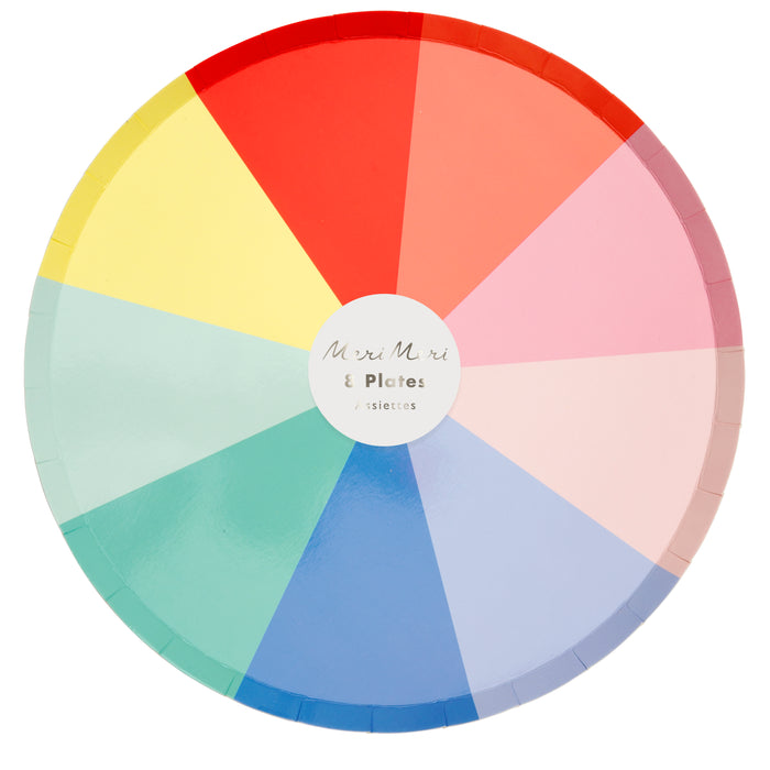 Color Wheel Dinner Plates