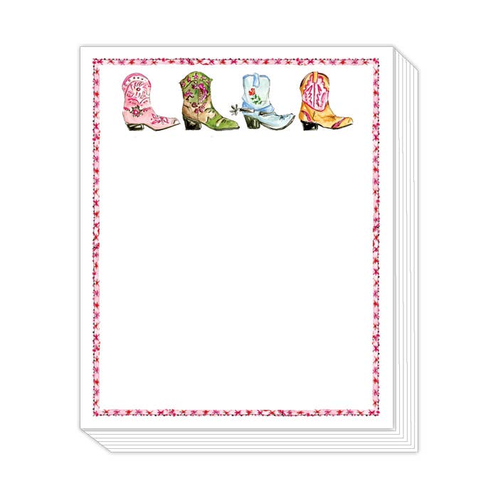 Cowboy Boots Notepad