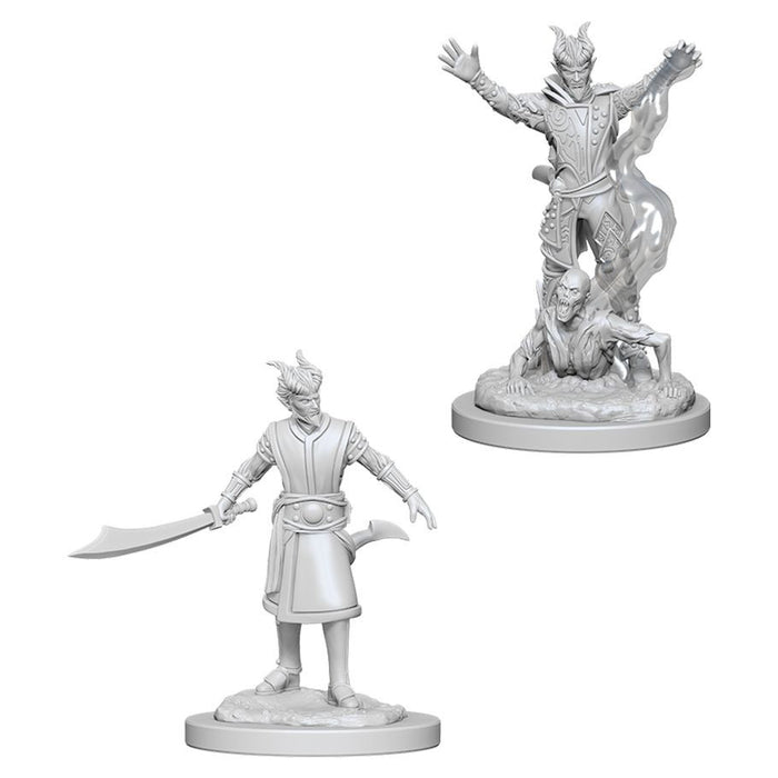 D&D: Nolzur's Marvelous Minis: Male Tiefling Warlock W6