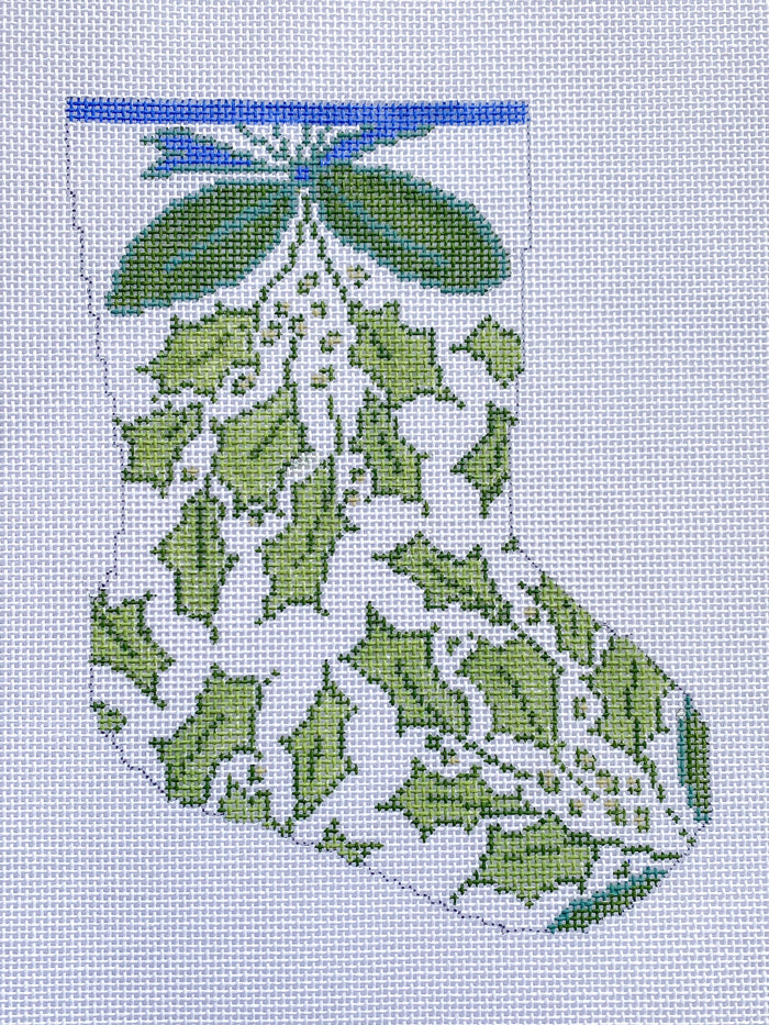 Deck the Halls Ornament Sized Stocking Canvas