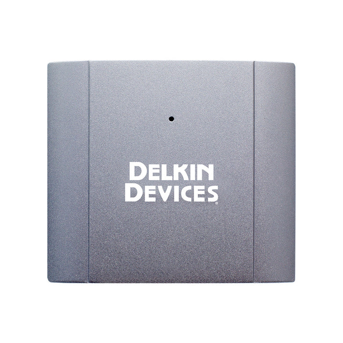 Delkin CFexpress Type B memory card reader top view with card