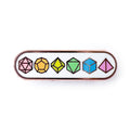 Dice Personality Plaque Enamel Pin