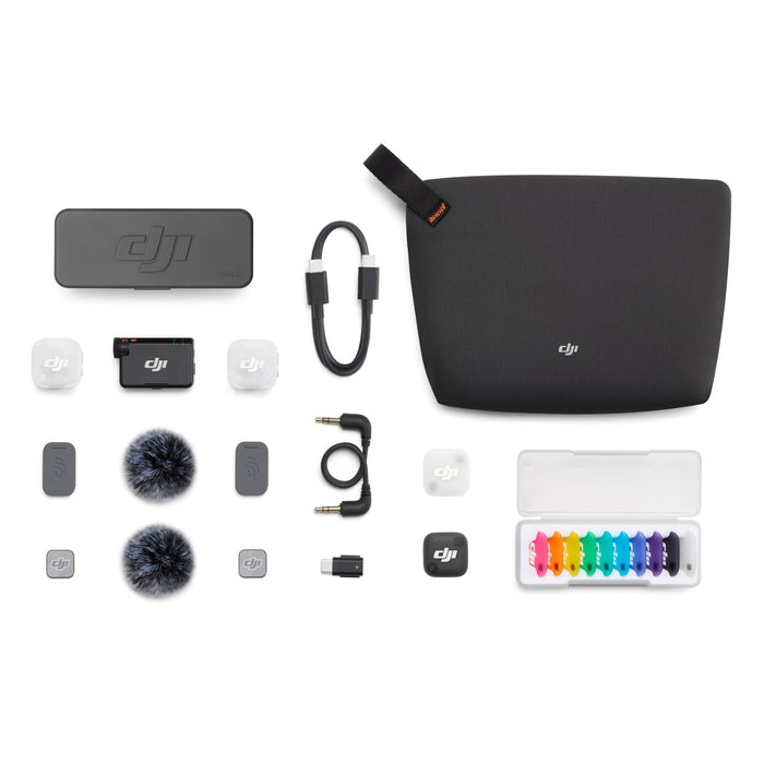 DJI Mic Mini 2 wireless microphone system with receiver