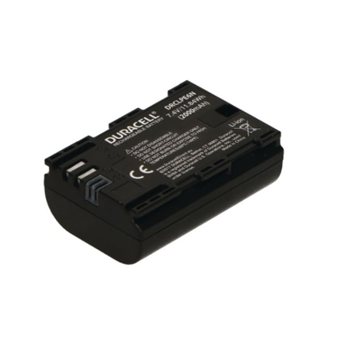 Duracell battery on a white background