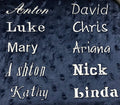 Embroidered Name ( 1 word )