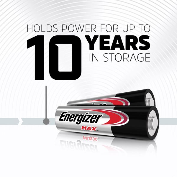 Energizer Max batteries deliver long-lasting, reliable power