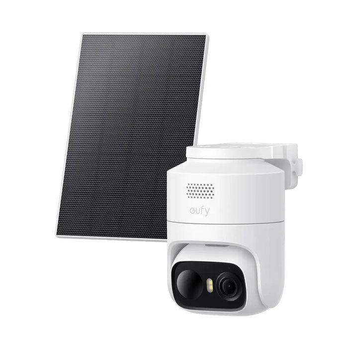 eufyCam C37 2K pan and tilt security camera with detachable solar panel