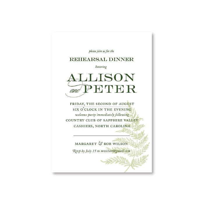 Fern Invitations