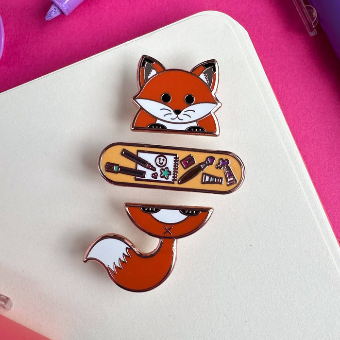 Fox Pride Pal Enamel Pin Set