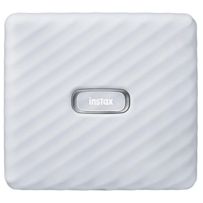 Fujifilm Instax Link Wide Smartphone Printer (Ash White) – print your memories in large, vibrant Instax Wide format directly from your smartphone via Bluetooth, with creative templates and fun editing options.