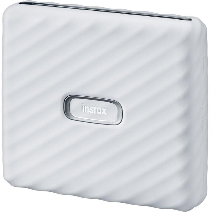 Fujifilm Instax Link Wide Smartphone Printer (Ash White) – print your memories in large, vibrant Instax Wide format directly from your smartphone via Bluetooth, with creative templates and fun editing options.