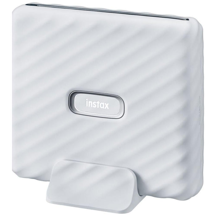 Fujifilm Instax Link Wide Smartphone Printer (Ash White) – print your memories in large, vibrant Instax Wide format directly from your smartphone via Bluetooth, with creative templates and fun editing options.
