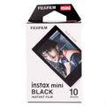 Fujifilm Instax Mini Instant Film Black – mini-format instant film with bold black borders, designed for use with all Instax Mini cameras and printers.