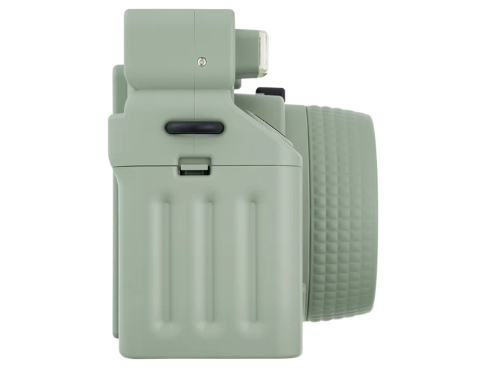 FUJIFILM Instax Wide 400 instant film camera featuring automatic exposure, self-timer, and a stylish retro design for wide-format instant photos.