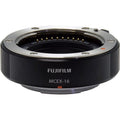 Fujifilm MCEX-16 Extension Tube – lightweight macro accessory that increases close-up focusing capability by extending the lens distance from the sensor.