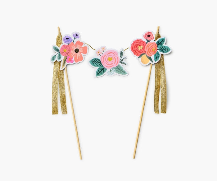 Garden Party Cake Topper