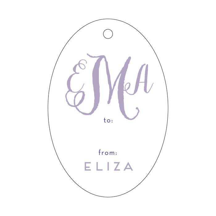 Gift Tag - Monogram T11