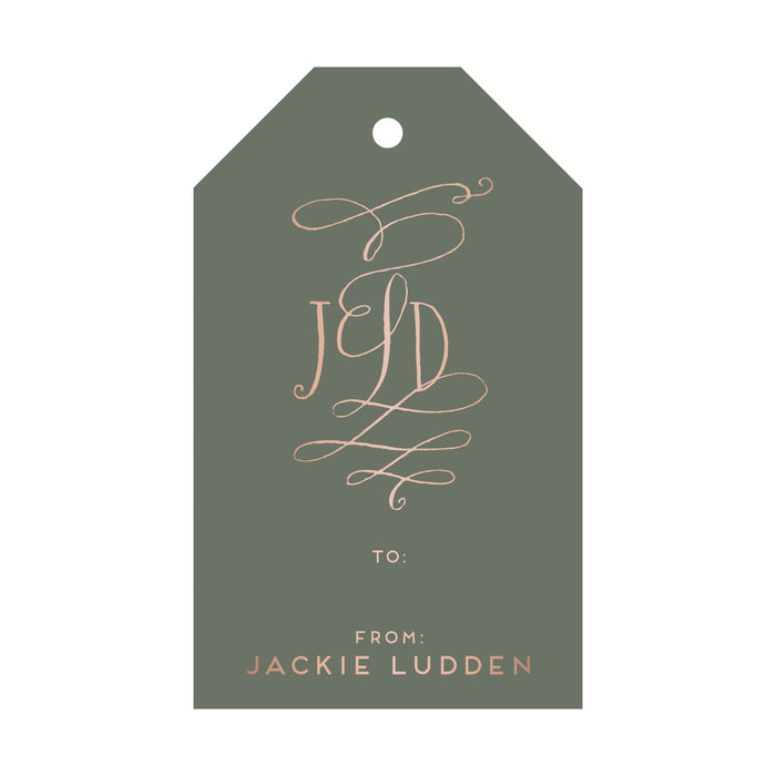 Gift Tag - Monogram T19