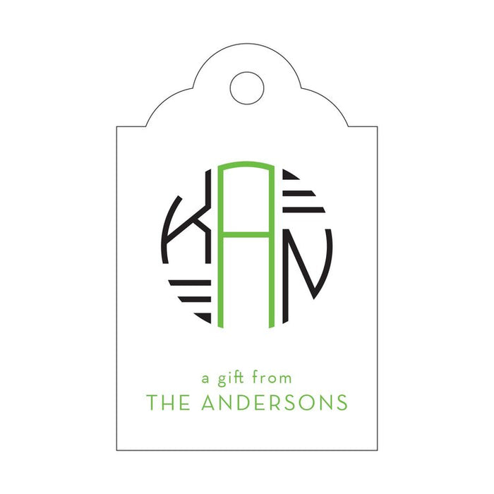 Gift Tag - Monogram T392