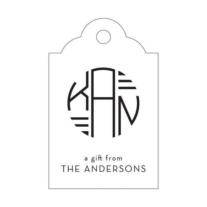 Gift Tag - Monogram T392
