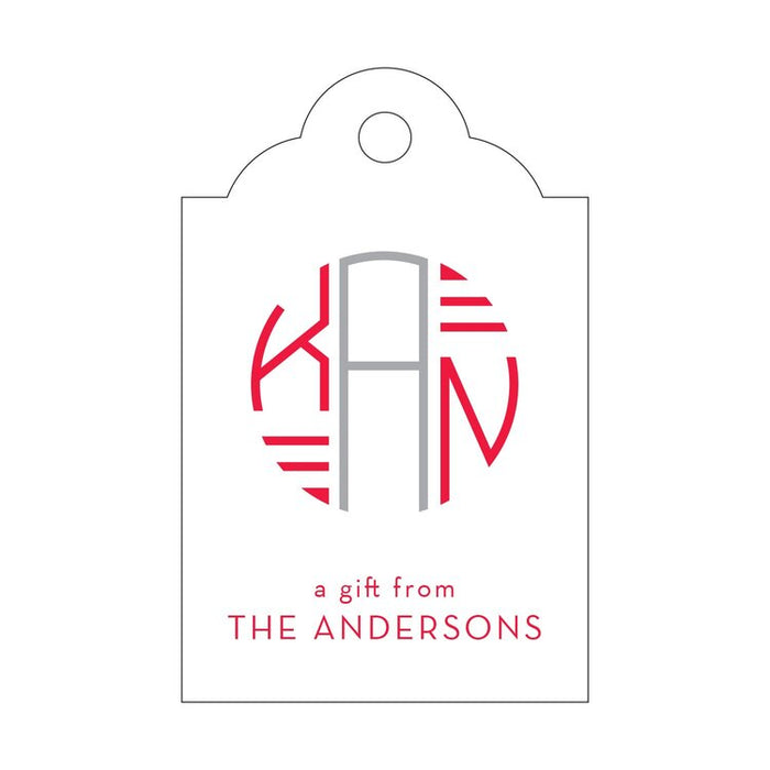 Gift Tag - Monogram T392