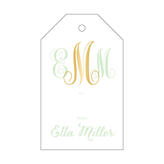 Gift Tag - Monogram T57