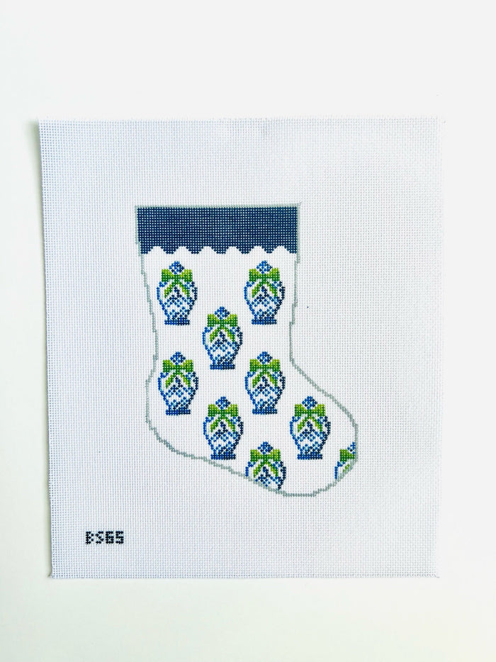 Ginger Jar Pattern Mini Stocking