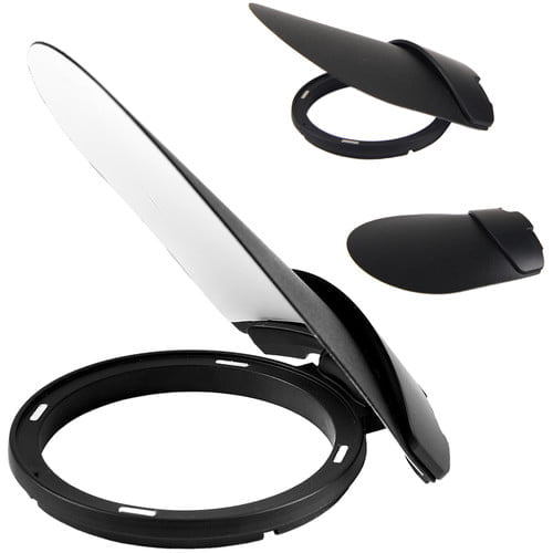 Godox AK-R1 accessory kit for H200R round flash head — black mounting ring, diffusion domes, and gel holder