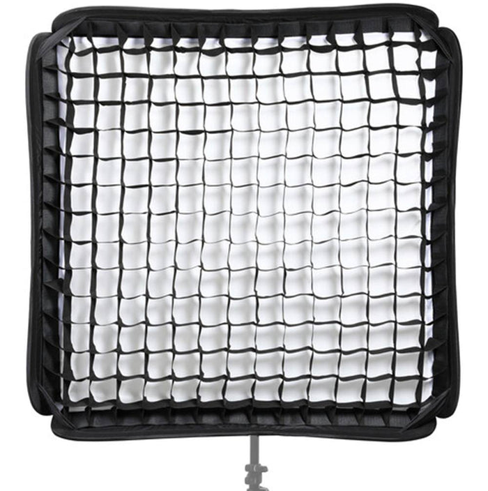 Godox S2 speedlight bracket kit with 80×80 cm softbox and grid—collapsible square softbox with Bowens-style mount